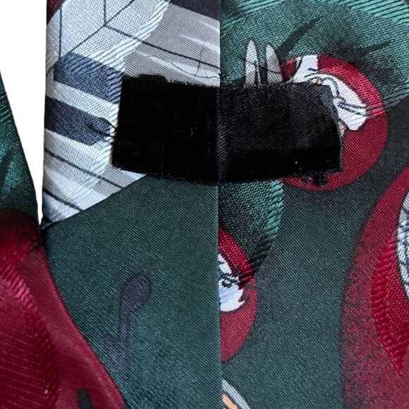 Vintage Looney Tunes Bugs Bunny Piano Music Tie Men’s Classic Workwear - Picture 6 of 6